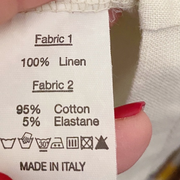 Inizio Linen Dress-Asymmetrical Hem-Cream-Size Med - Picture 7 of 8